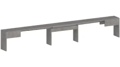 Panca allungabile grigia 290x25x45h cm - Quedan