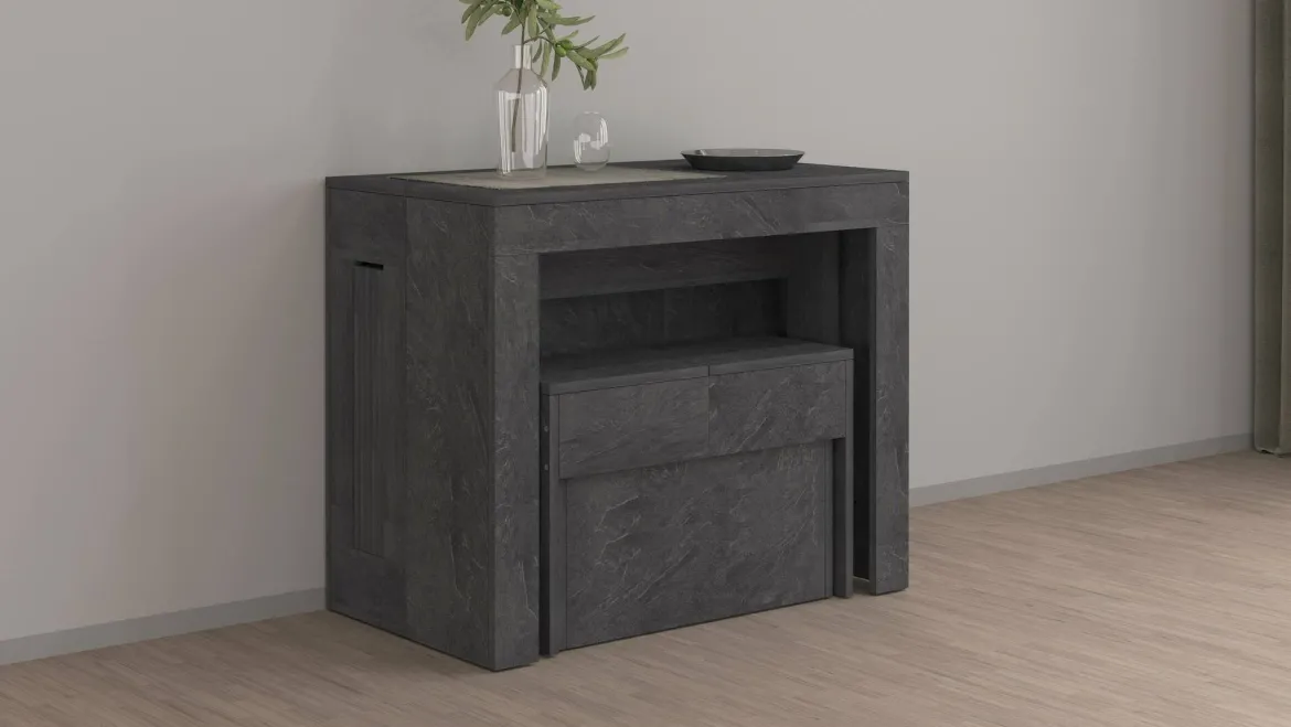 Panca ardesia estensibile 290x25x45h cm - Yutu
