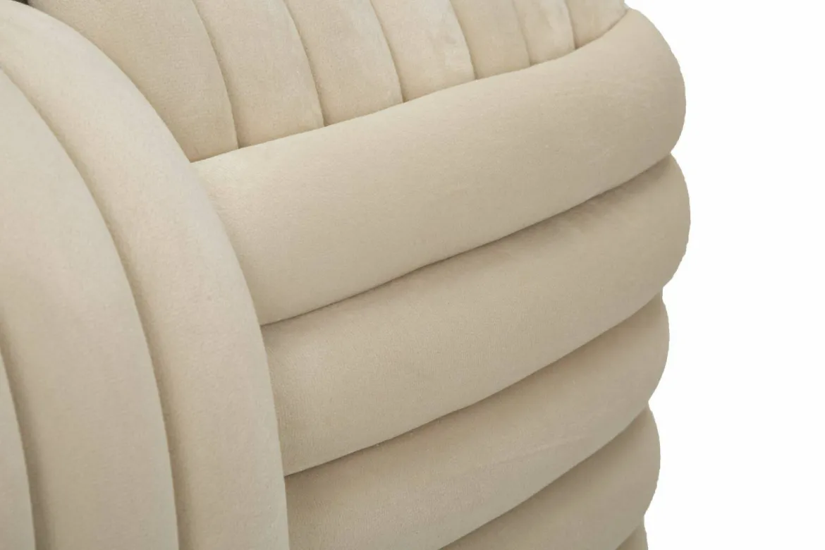 Panca design crema 90x45x45h cm - Calcea