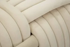 Panca design crema 90x45x45h cm - Calcea