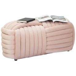 Panca design rosa 90x45x45h cm - Calcea