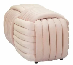 Panca design rosa 90x45x45h cm - Calcea
