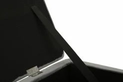 Panca elegante grigia e argento 112x42x50h cm - Aiano