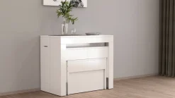 Panca estensibile bianca lucida 290x25x45h cm - Quedan