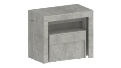 Panca estensibile cemento 290x25x45h cm - Yutu