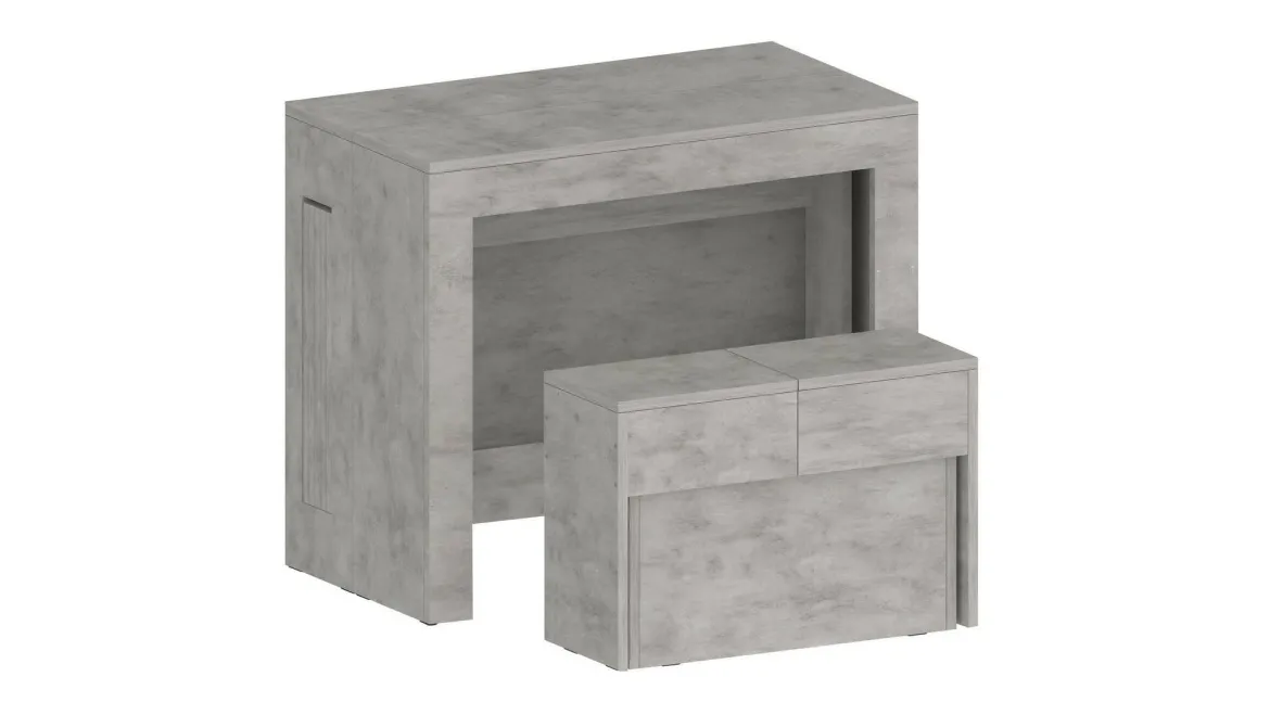 Panca grigia allungabile 290x25x45h cm - Yutu