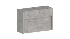 Panca grigia allungabile 290x25x45h cm - Yutu