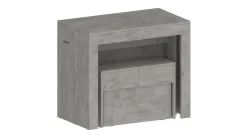 Panca grigia allungabile 290x25x45h cm - Yutu