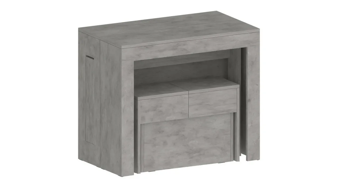 Panca grigia allungabile 290x25x45h cm - Yutu
