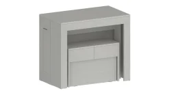Panca moderna estensibile bianca 290x25x45h cm - Yutu