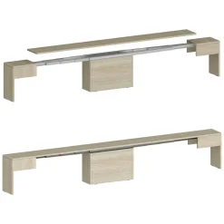 Panca olmo estensibile 290x25x45h cm - Yutu