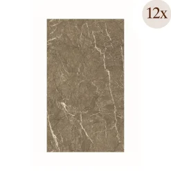 Pannello Decorativo Beige Marmo set da 12, Facile da Tagliare, Facile da Installare Texture Realistica 60x0.3 cm, Isolante Acustico Scarsa Isolazione