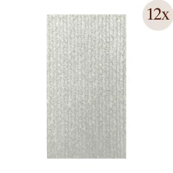 Pannello Decorativo Bianco Alabastro set da 12, Facile da Tagliare, Facile da Installare Texture Realistica 60x2.5 cm, - Torriana