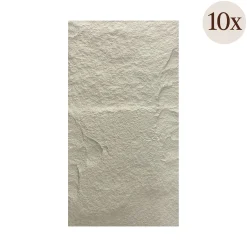 Pannello Decorativo Bianco Roccia set da 10, Facile da Tagliare, Facile da Installare Texture Realistica 60x3 cm, Isolante Acustico Buona Isolazione