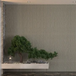 Pannello Decorativo Grigio Roccia set da 12, Facile da Tagliare, Facile da Installare Texture Realistica 60x2.5 cm, Isolante Acustico Buona Isolazione