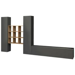 Parete attrezzata 3 ante 320cm antracite - Lome