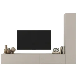 Parete Attrezzata in Legno Nobilitato Beige