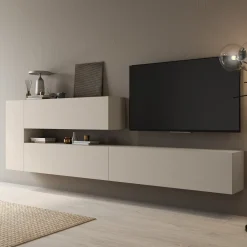 Parete Attrezzata in Legno Nobilitato Beige