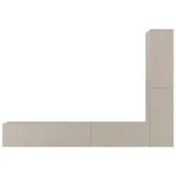Parete Attrezzata in Legno Nobilitato Beige