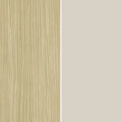 Parete Attrezzata Marrone Acero Beige Cashmere 8 Ripiani 5 Ante 245x40x191.2h cm, Apertura Battente - Galatina