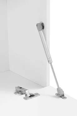 Parete attrezzata 22 ripiani 340cm bianca lucida - Atta
