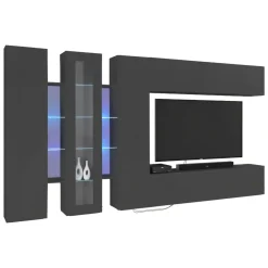 Parete salotto smart 320cm antracite - Bellino