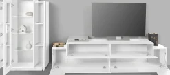 Parete soggiorno smart 280cm bianca - Maja