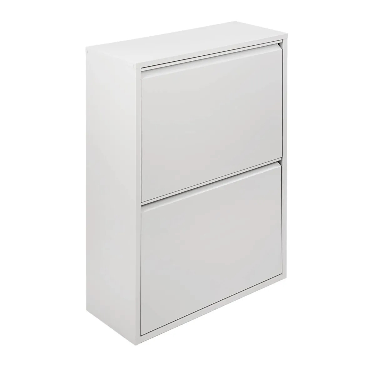 Pattumiera Anella, 60x25h92 cm, Bianco