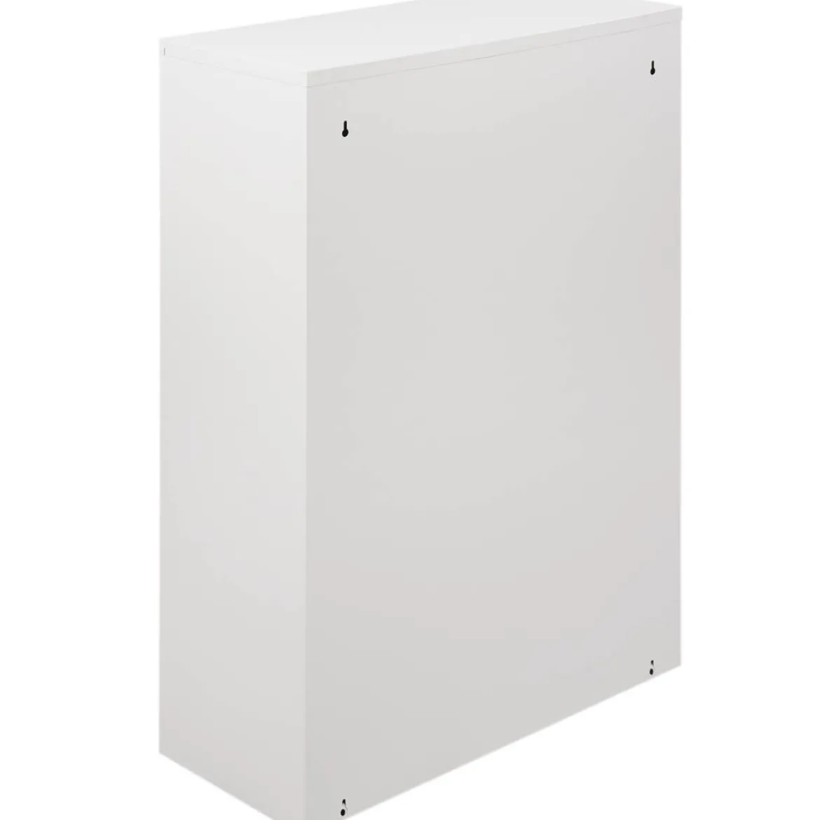 Pattumiera Anella, 60x25h92 cm, Bianco