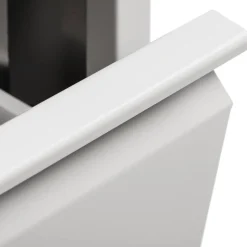 Pattumiera Anella, 60x25h92 cm, Bianco