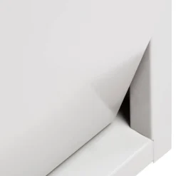 Pattumiera Anella, 60x25h92 cm, Bianco
