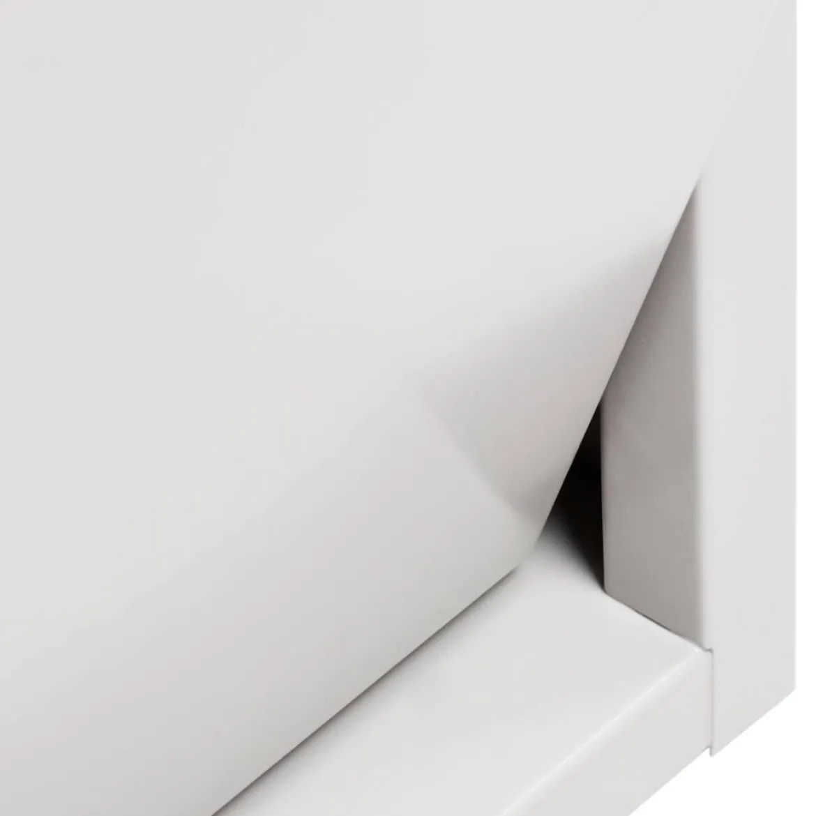 Pattumiera Anella, 60x25h92 cm, Bianco