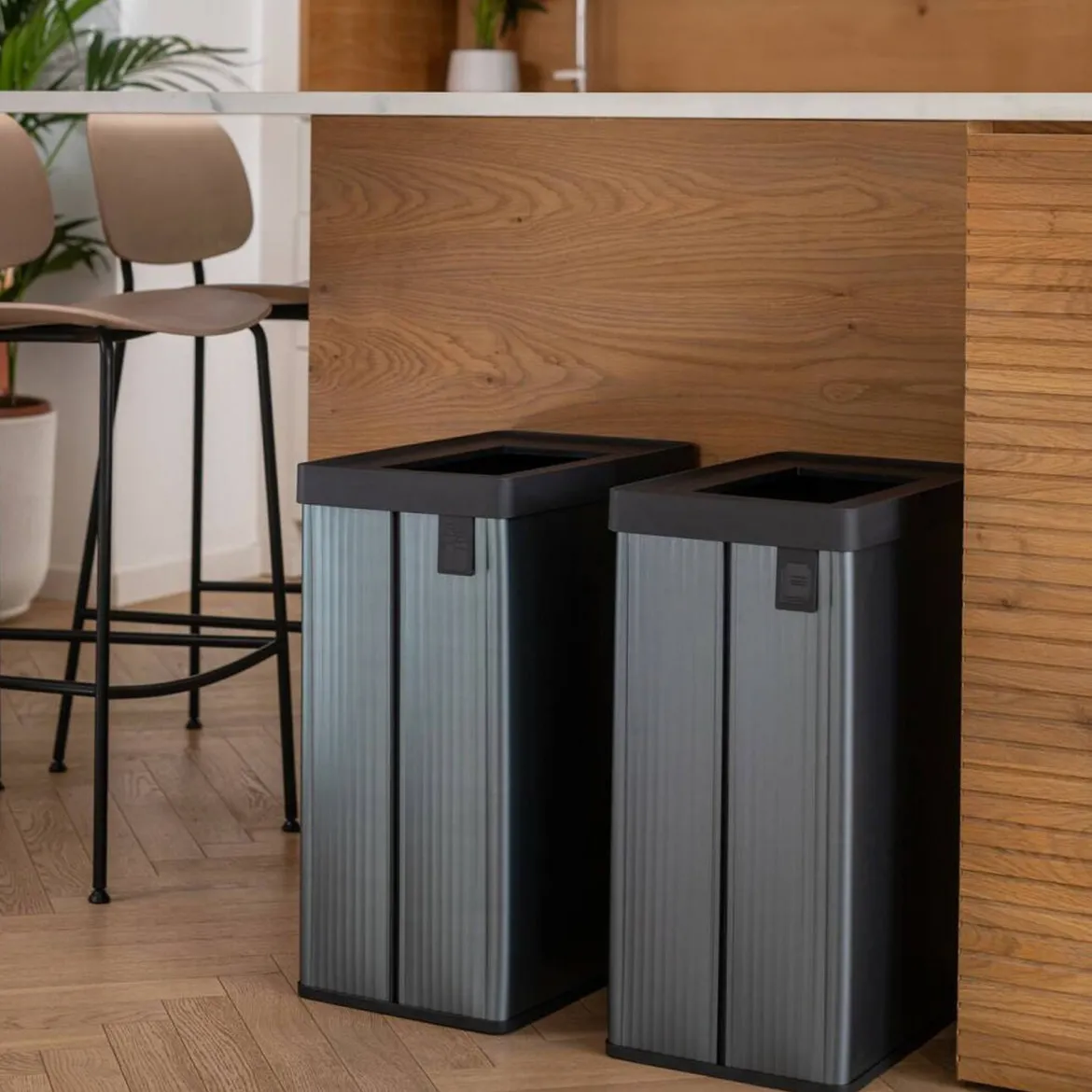 Pattumiera aperta 54 L 44x27x69h cm blu - Longueuil