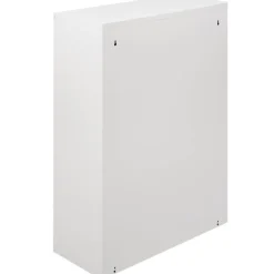 Pattumiera Bianco Capacità 72 (18 per Secchio) Fissaggio a Muro Opzionale 60x25x93h cm, 4 Cestini - Anukhatun