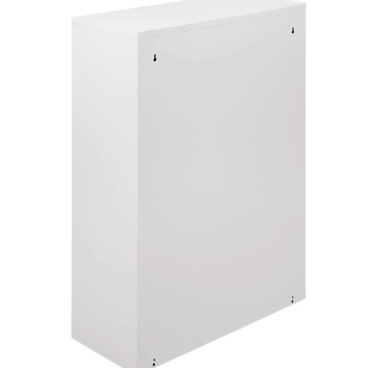 Pattumiera Bianco Capacità 72 (18 per Secchio) Fissaggio a Muro Opzionale 60x25x93h cm, 4 Cestini - Anukhatun