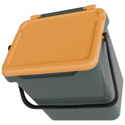 Pattumiera Giallo Capacità 35 lt un Cestino 40x31x39h cm, Made in Italy - Foscas