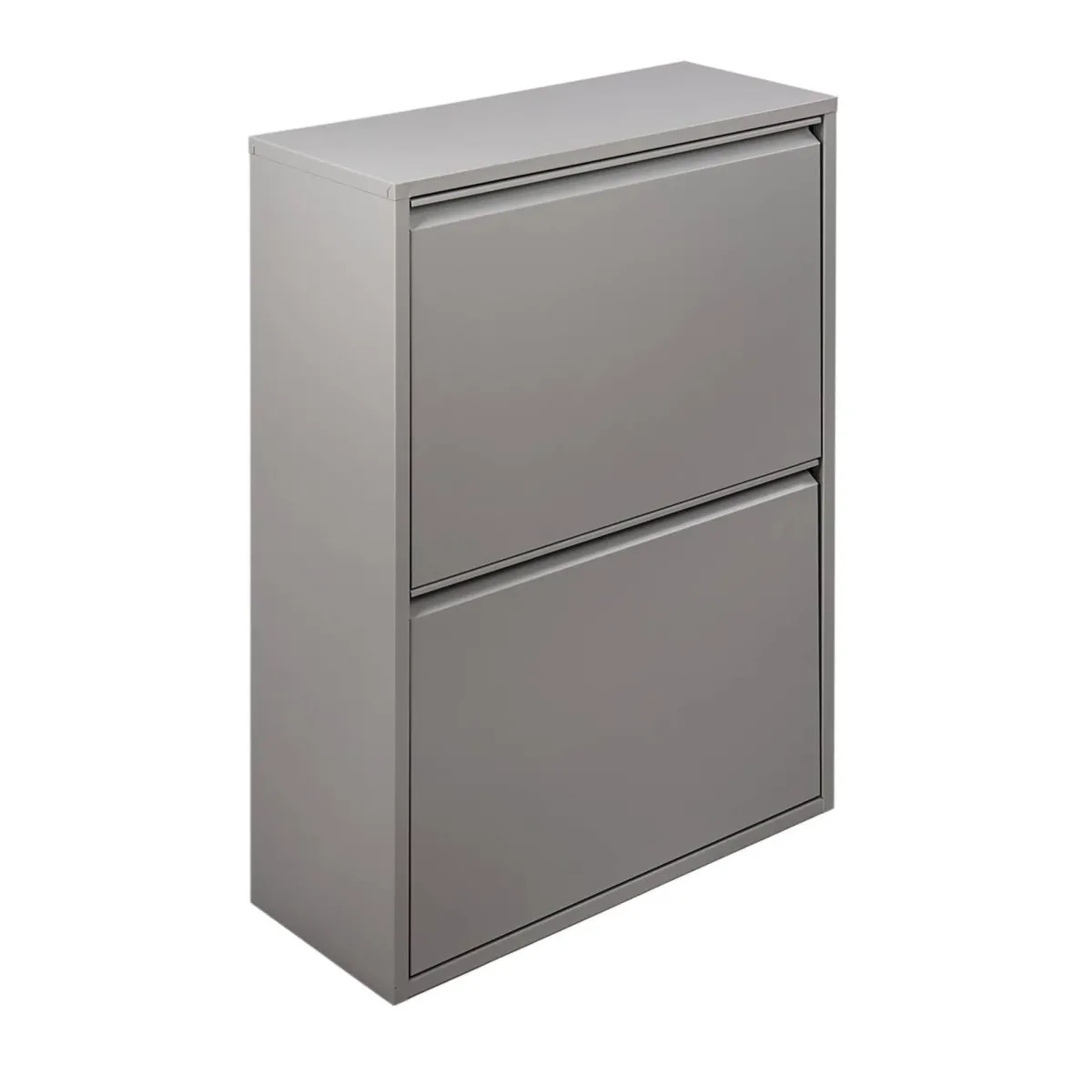Pattumiera Grigio Capacità 72 (18 per Secchio) Fissaggio a Muro Opzionale 60x25x93h cm, 4 Cestini - Anukhatun