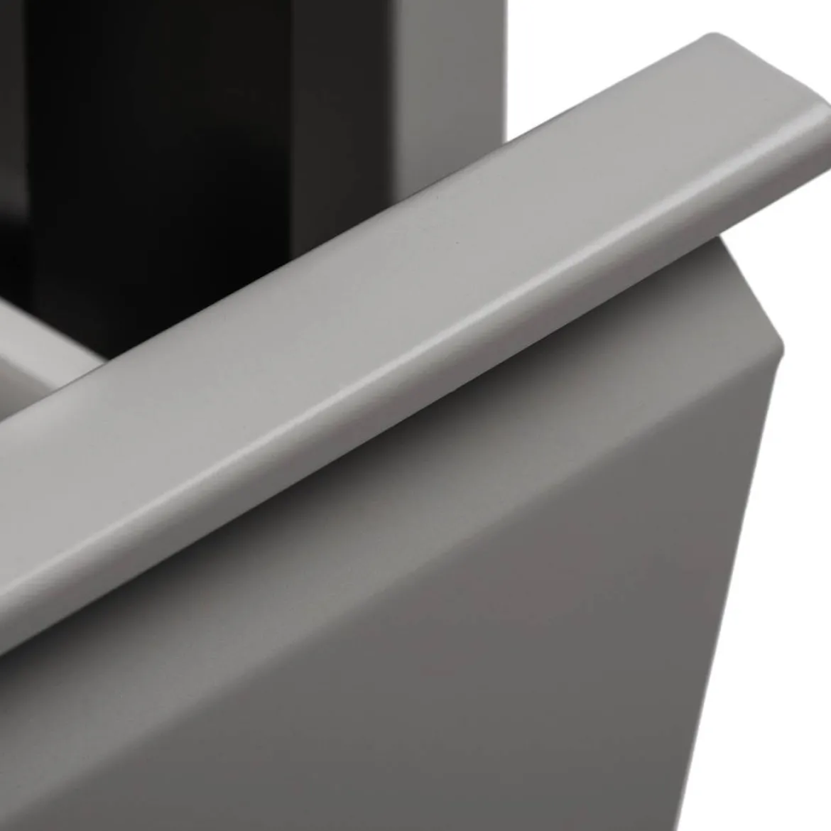Pattumiera Grigio Capacità 72 (18 per Secchio) Fissaggio a Muro Opzionale 60x25x93h cm, 4 Cestini - Anukhatun