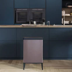 Pattumiera minimal cucina 54 L 44x27x69h cm marrone - Tofino