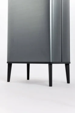 Pattumiera scandi 54 L 44x27x69h cm grigio scuro - Tofino
