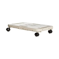 Pedana con ruote Tbilisi, 48x29h8 cm, Beige