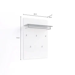 Pensile appendiabiti 84x28h cm 6 posti quercia - Terry