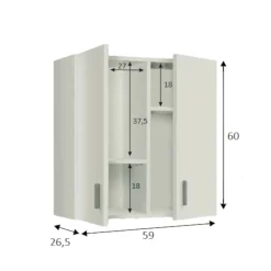 Pensile bagno 2 ante 60x60h cm bianco - Mors