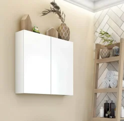 Pensile bagno 2 ante 60x60h cm bianco lucido - Apollosa