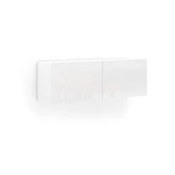 Pensile bagno 112x37h cm bianco lucido - Ostrense