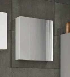 Pensile moderno 3 ante 60x70h cm bianco lucido - Algeri