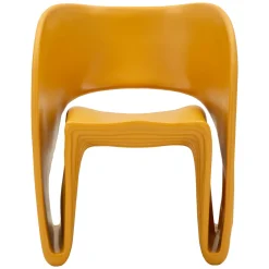 Poltrona Arancione Senape Adatto per Indoor/outdoor Braccioli 59x79x68h cm, Altezza Seduta 45 cm - Galire