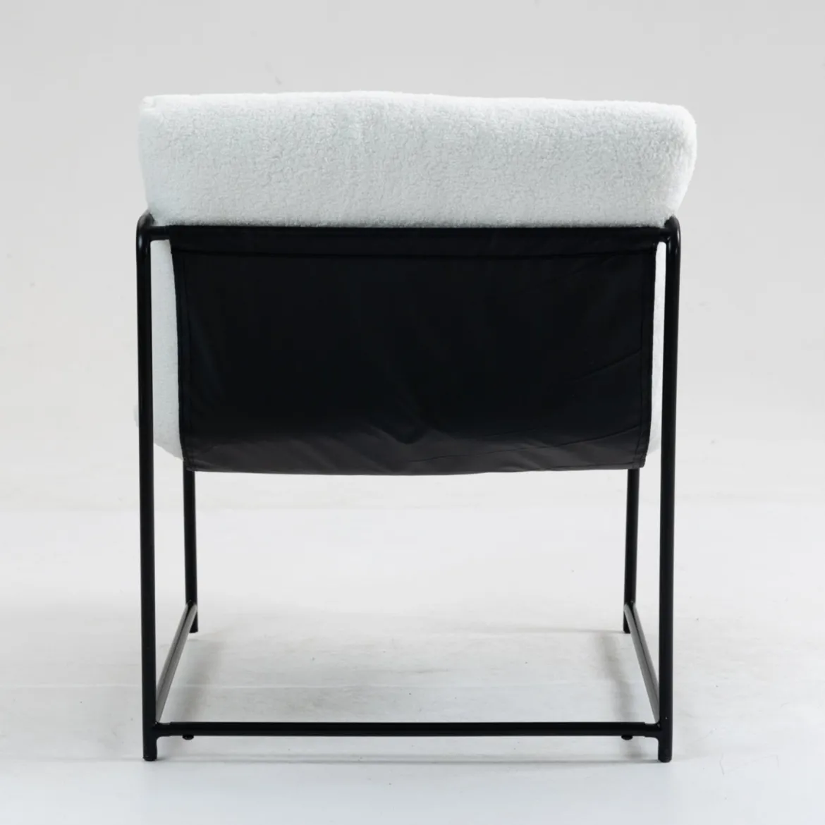 Poltrona Bianco Braccioli Peso Supportato 120 kg 61x67x75h cm, Materiale Struttura in Metallo - Appare
