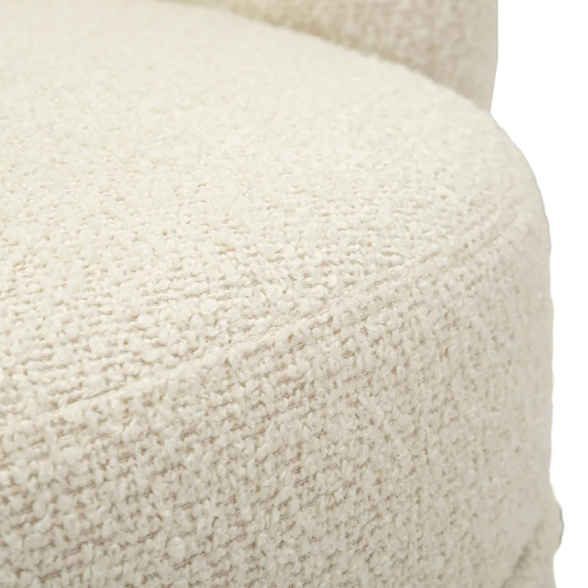 Poltrona Bianco Crema Nero Base Girevole Braccioli 70x72x75h cm, Materiale Struttura in Legno Nobilitato - Morond