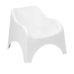 Poltrona da Esterno Bianco una Sedia 79x81 cm, Braccioli - Agri
